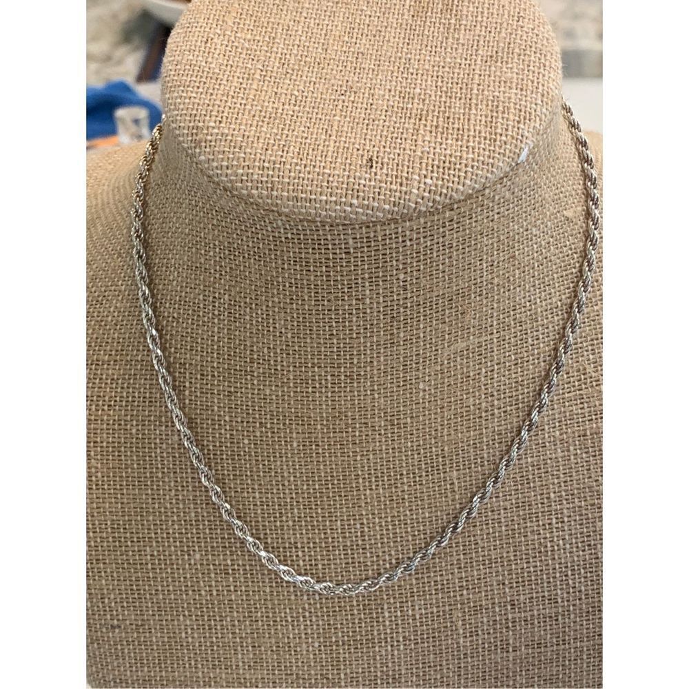 .925 Italy 16” Rope Sterling Silver Chain